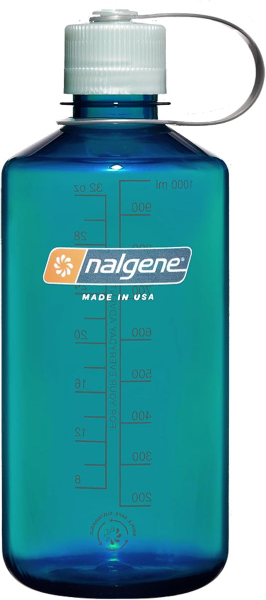 Nalgene Leak Proof Tritan BPA-Free Water Bottle - 32 oz Narrow Mouth - Made in the USA for Outdoor Use & Daily Hydration (Trout)
