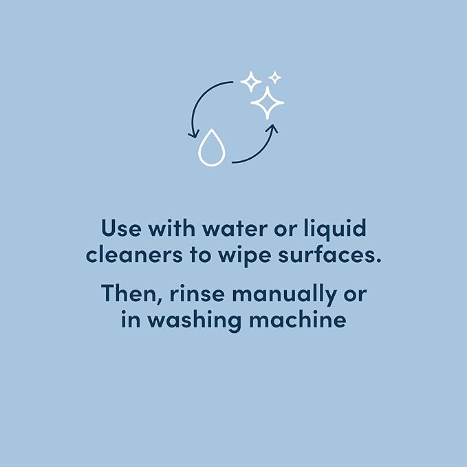 Amazon Aware All Purpose Cleaning Cloth, 8 Count, Pack of 2 Green, 13 x 15 Inch