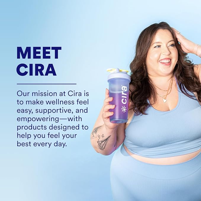 Cira Hydration Powder x Alicia McCarvell's Electrolyte Drink Mix with Himalayan Salt for Dehydration Relief and Recovery - Self Love Lemonade, 45 Servings