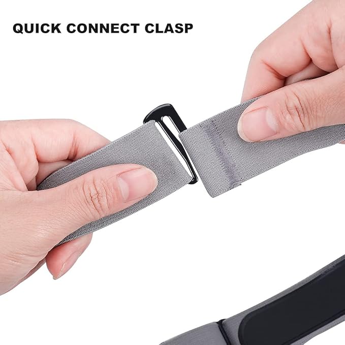 Heart Rate Monitor Replacement Chest Strap Compatible with Polar H10 H9 H7 H1 Wahoo Tickr Garmin Chest Belt