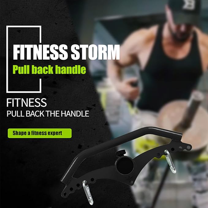 KORIKAHM Adjustable Lat Pull down Bar, Cable Machine Attachments for Gym, Home Gym Fitness T-bar Row Pulldown Attachments, Lat Pull Down Machine Wide Grip Neutral Grip Handle