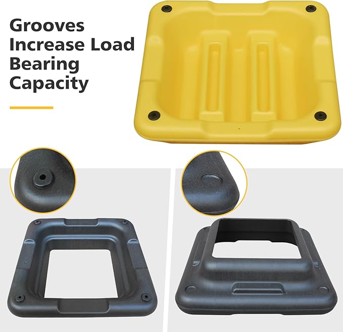 16" x 16" Adjustable Workout Aerobic Exercise Step Platformwith Adjustable Risers, Non-Slip Rubber Surface for Home Gym Cardio Training