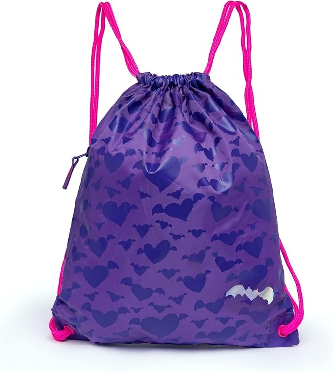 Gym Drawstring Backpack,Girls Sport Cinch Bag (Sunset Purple)