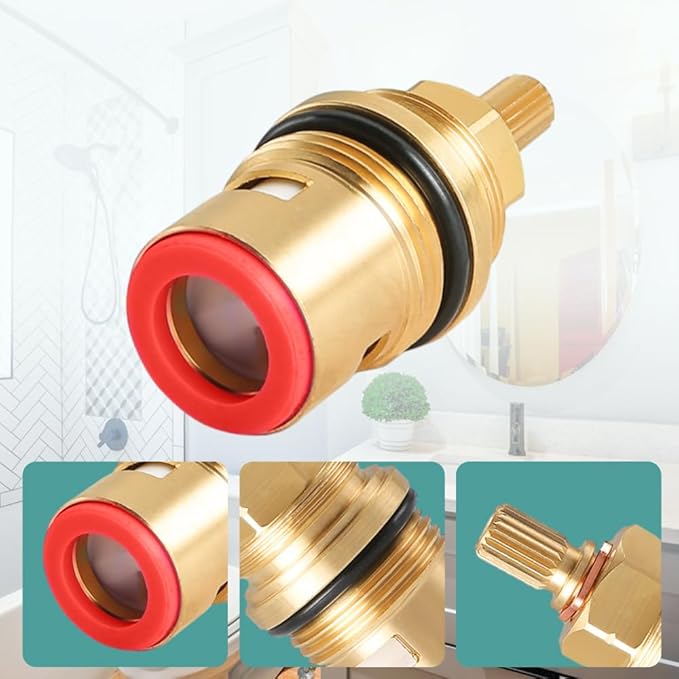 Ceramic Cartridge for Grohe 45888000, Faucet Cartridges Replacement Parts, Bathroom Faucet Cartridge Replacement, Hot Water for Ceramic Cartridges