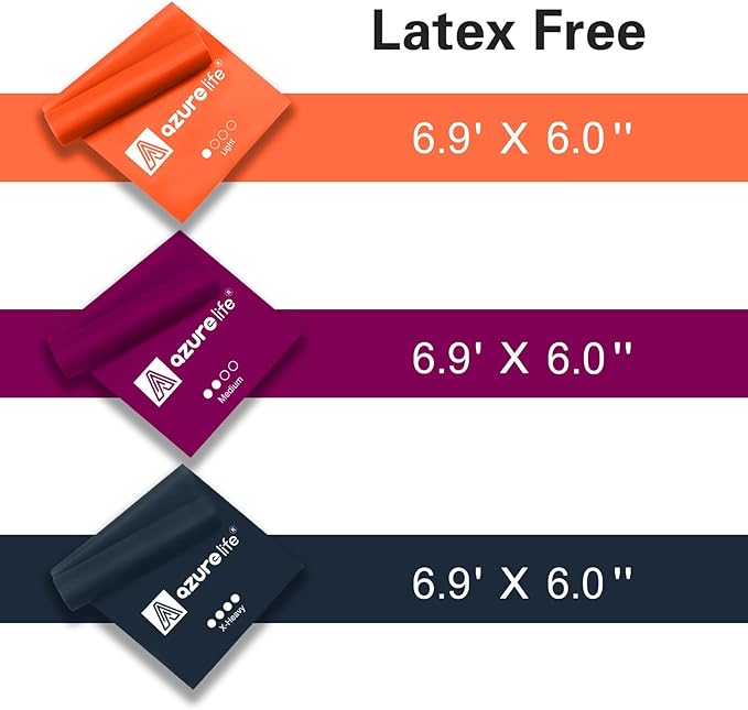 Resistance Bands,Professional Long Non-Latex Elastic Stretch Bands,Exercise Bands for Physical Therapy, Yoga, Pilates, Rehab, at-Home or The Gym Workouts, Strength Training