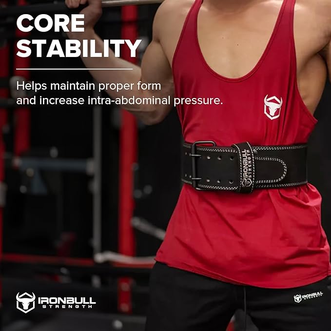Powerlifting Belt - IPF Approved – Weight Lifting Belt 10mm - Prong Weightlifting Belt for Squats, Deadlift, and Bench Press – Lifting Belt Leather 4in for Men and Women – Back Brace for Gym, Workout, Strength Training, Strongmen & Power Lift