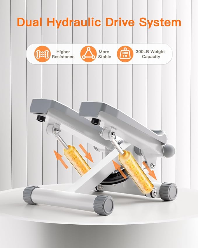 Steppers for Exercise at Home, Mini Stepper with Resistance Bands Portable Stair Stepper for Buttocks Lifting and Body Shaping