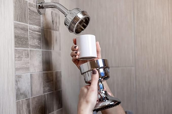 SparkPod High Output Shower Filter Cartridge- Suitable for People with Sensitive and Dry Skin and Scalp, Filters Chlorine and Impurities | 1-min Install (23 Stages, 1 pc)