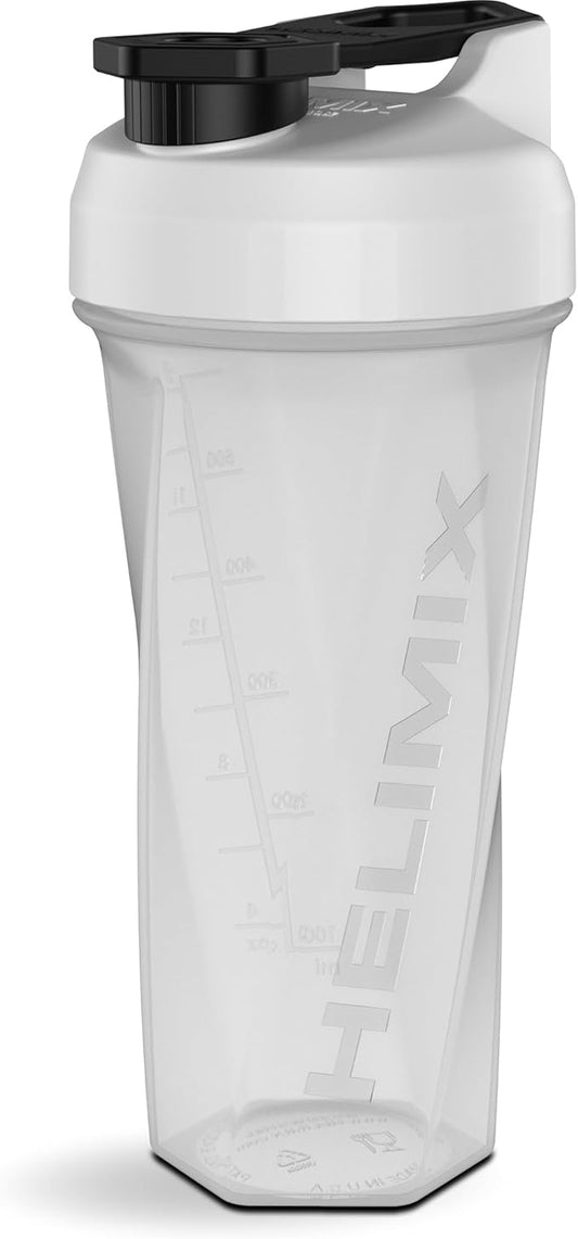 HELIMIX 2.0 Vortex Blender Shaker Bottle Holds upto 28oz | No Blending Ball or Whisk | USA Made | Portable Pre Workout Whey Protein Drink Shaker Cup | Mixes Cocktails Smoothies Shakes | Top Rack Safe