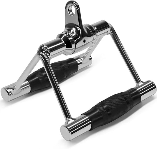 Yes4All Double D Row Handle Cable Attachment for Weight Workout, Cable Machine Accessories for Home Gym LAT Pull Down with Capacity Up to 880 LB