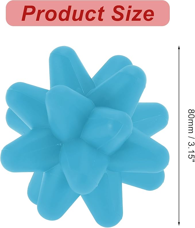 VOCOSTE Silicone Massage Ball, Fascia Massage Ball Tool for Trigger Point Pain Release, Foot Acupoint Trigger, Myofascial Massager for Exercise, Blue