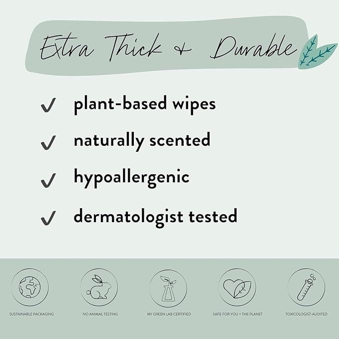 The Honest Company Nourish + Cleanse Naturally Scented Wipes | Cleansing Multi-Tasking Wipes | 99% Water, Plant Based, Hypoallergenic | Sweet Almond, 240 Count