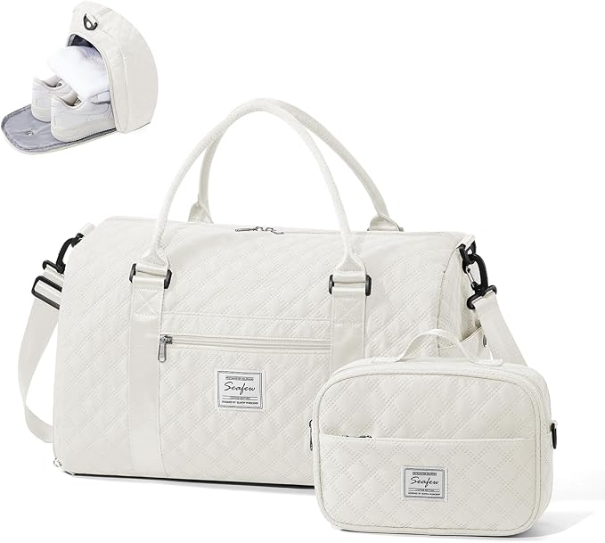 Gym Bag Womens,Travel Duffel Carry on Bag Sport Tote Bag Weekend Overnight Bag