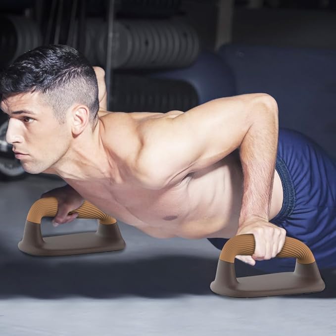 Push Up Bars – Ergonomic Pushup Handles for Floor Strength Training, Non-Slip Push-Up Stands with Soft Grip, Pushups Bars for Home Gym Workout