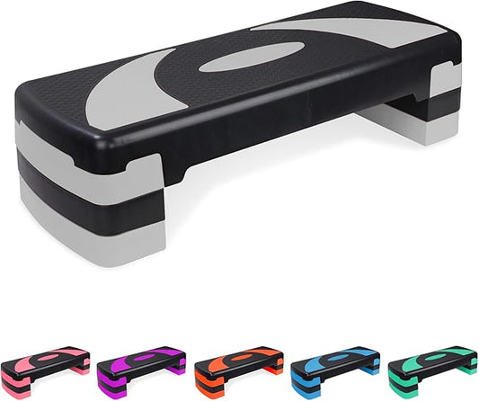 Adjustable Exercise Workout Aerobic Stepper Step Platform Trainer