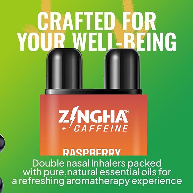 Caffeinated Aromatherapy Nasal Inhaler Stick – Natural Energy Boost with Essential Oils + Caffeine – Focus, Refresh & Breathe Easy (Caramel Bananas Foster)
