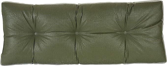 Klear Vu Corner Nook or Piano Seat Omega Non-Slip Tufted Bench Cushion for Indoor Furniture, Entryway Storage, Bay Window, 27 Inches, 12 Spa