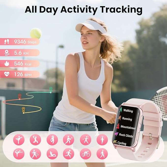 Smart Watch for Men Women (Answer/Make Calls), 1.57" Curved Screen Fitness Tracker, smartwatch with 24/7 Heart Rate/Sleep Monitor, Two Straps Activity Trackers, Compatible with Android & iOS