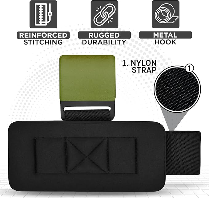 WYOX Weight Lifting Hooks for Men & Women (Pair) โ Heavy Duty Wrist Support Straps with Hooks for Deadlifts, Pull Ups, Shrugs โ Gym Lifting Straps with Grip Assist for Weightlifting & Strength Training