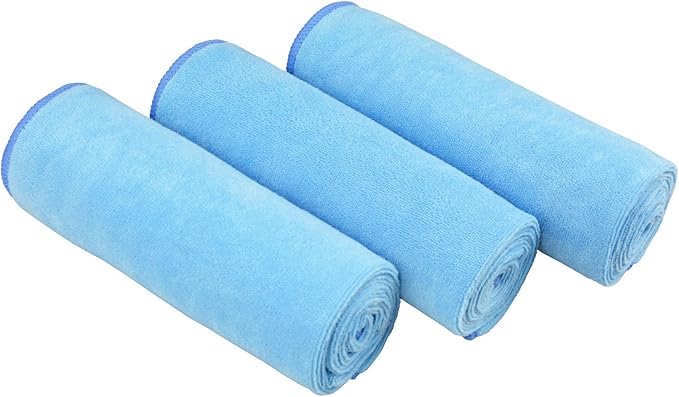 16" x 32"Gym Towels for Men & Women Microfiber Sports Towel Set Fast Drying & Absorbent Workout Sweat Towels for Fitness,Yoga, Golf,Camping 3-Pack Gift