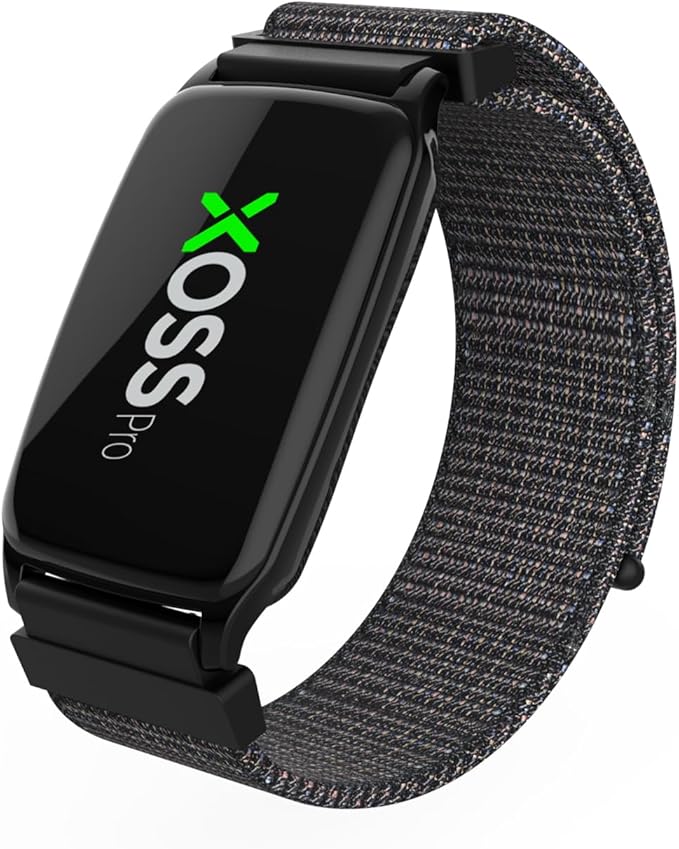 XOSS BBP Heart Rate Monitor Armband with Bluetooth5.0 & ANT+, IPX68 Waterproof & Rechargeable 60Hour Battery Life Monitor Watch for Exercise