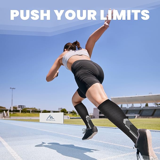 NEWZILL Medical Compression Socks for Women & Men Circulation 20-30 mmHg, Best Support for Running Athletic Cycling Nursing Travel Work and Fitness