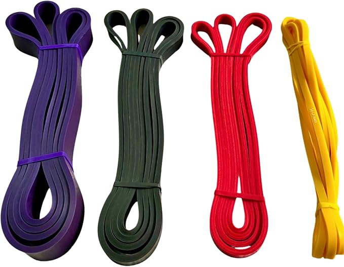 Wild Travel Chile- 4-Pack Resistance Bands Kit – Pull-Up Assist Bands for Crossfit, Gym, and Home Workouts
