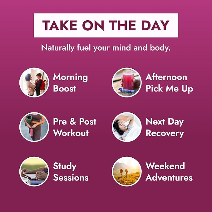 Zipfizz Daily Energy Drink Powder, Black Cherry, 20 Pack | 3-in-1 Sustained Energy, Rapid Hydration, and Essential Vitamins | Sugar-Free | Electrolyte Powder | Contains Vitamin B-12 & Antioxidants