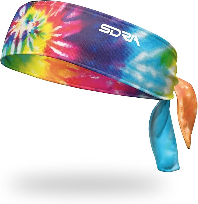 Suddora Tie Dye Headband - Lightweight & Comfortable for Running, Workout, Football, Cosplay & Costumes