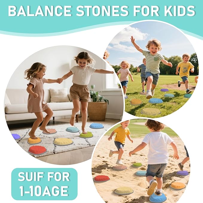DEDOO Toddler Stepping Stones Floor is Lava Stepping Stones for Kids Balance Toys for Toddler 1-3