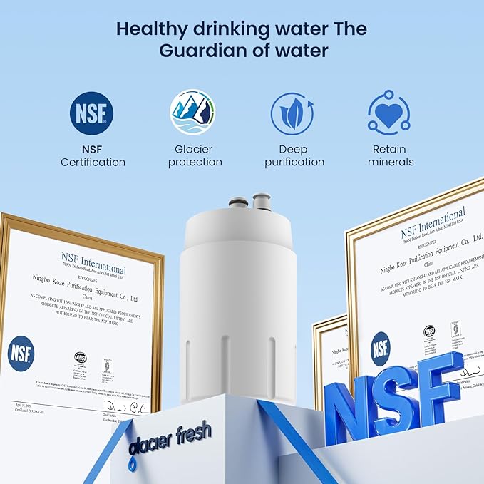 GLACIER FRESH Faucet Filter Replacement, Replacement for Brita Faucet Filter, 36311 On Tap Water Filter, Compatible with FR-200, FF-100, and All Brita Tap Water Filters (Pack of 3)