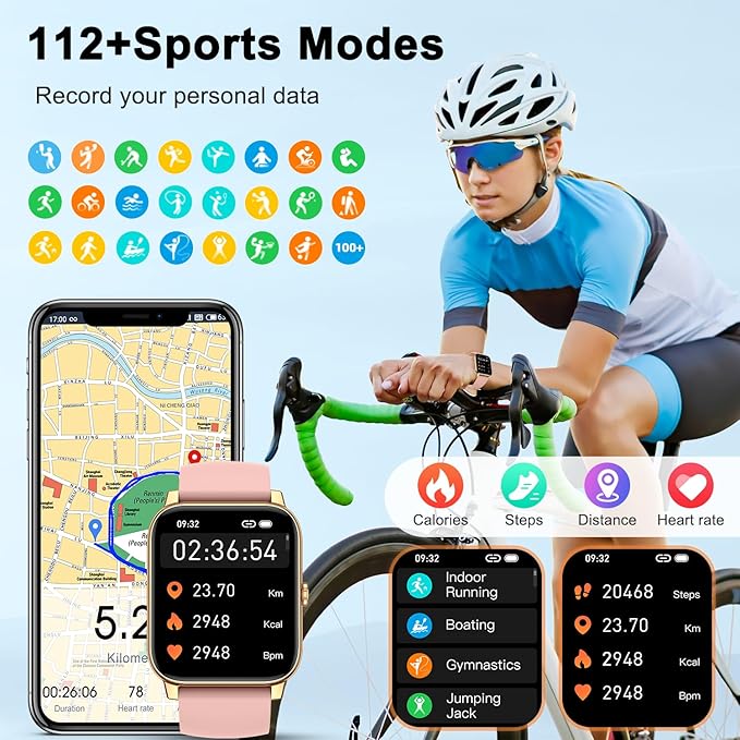 Smart Watch for Women Fitness Tracker: Smart Watches for Women Digital Mens Watches Make/Answer Call Waterproof Running Smartwatch Android Phone iPhone Samsung Compatible Heart Rate Monitor