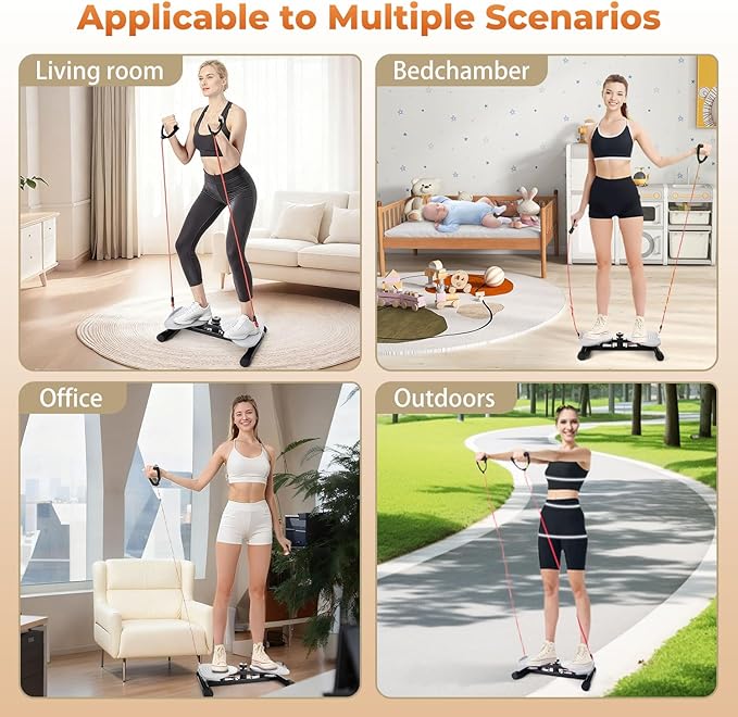 Ab Twister Board,300 lbs Capacity,Slim Waist and Core Ab Exercise,Foot Massage Design,Noiseless Home Gym Exercise