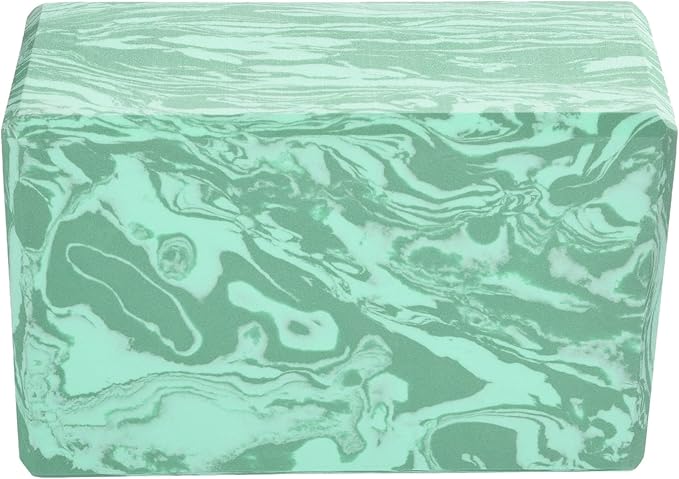 Hugger Mugger 4 in. Foam Yoga Block - Strong and Stable, Beveled Edges for Comfort, Most Favored Block Size, Helps with Alignment and Support in Many Poses