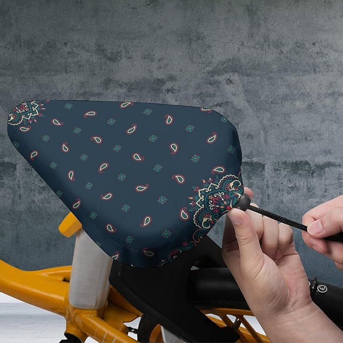 Waterproof Bike Seat Cover with Drawstring Waterproof Bike Seat Rain Cover Seat Protective Water Resistant Bicycle Saddle Rain Dust Cover