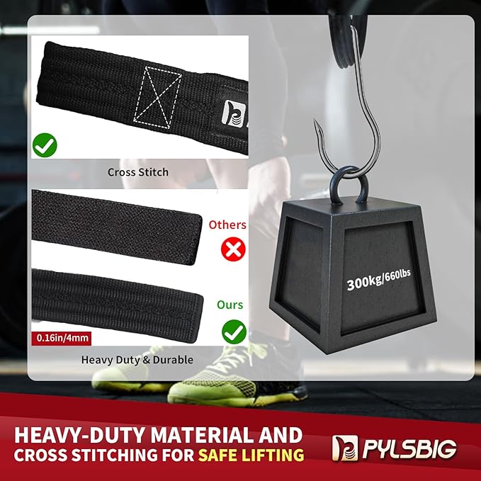 Gym Lifting Straps for Weightlifting, Bodybuilding, Powerlifting & Deadlift - 4mm Padded Neoprene Wraps, Nylon Non-Slip Wave-Shaped Fabric - Extra Wrist Support for Men & Women, 24inch