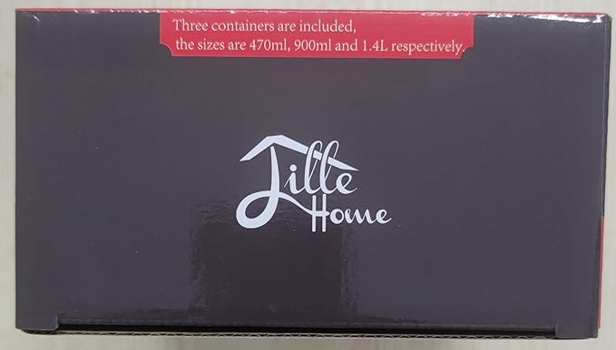 Lille Home Leak Proof Steel Food Containers - Snack Stainless Steel Containers - Ideal for Educational Settings & Daycare - Nesting Trio with Silicone Lids - 47oz+30oz+16oz - Dark Blue