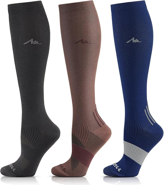 NEWZILL Medical Compression Socks for Women & Men Circulation 20-30 mmHg, Best Support for Running Athletic Cycling Nursing Travel Work and Fitness