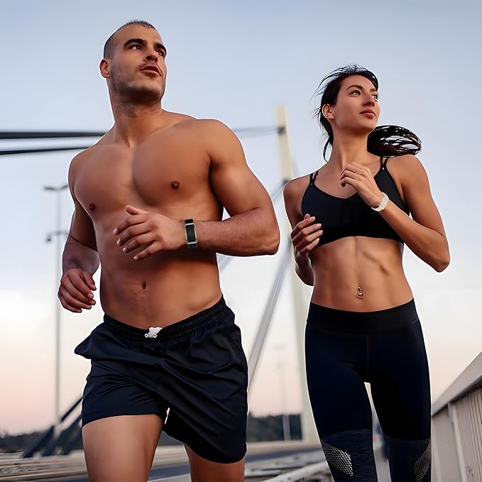 Smart Bracelet, 100+ Sport Modes Fitness Tracker with Continuous Heart Rate Blood Oxygen Sleep Monitor 24h, Ideal for Men and Women who Prefer a Discreet Yet Powerful Health Tracker(Black)