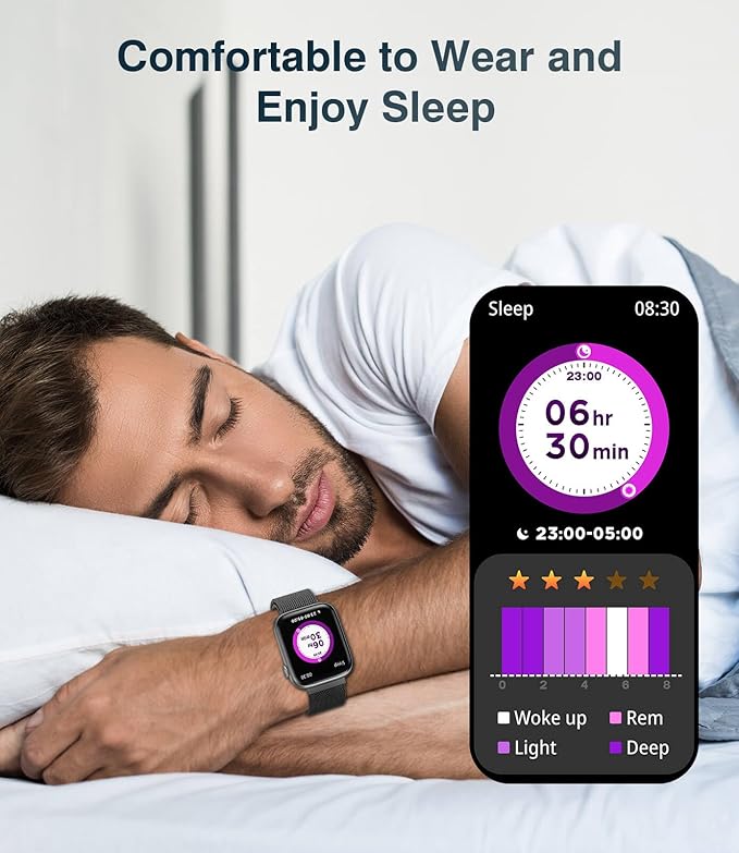 Smart Watches for Men Women with Blood Pressure Monitor,1.9" HD Full Touch Screen, 24/7 Heart Rate Monitor, SpO2/Sleep Tracker, IP67 Waterproof Smartwatch,123 Sports Fitness Tracker for Android iOS