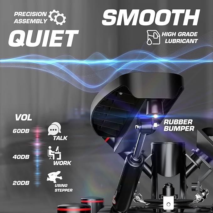 KeppiFitness Steppers for Exercise at Home, Stair Stepper with Resistance Bands for Home Cardio Exercise - FITSTEP Series