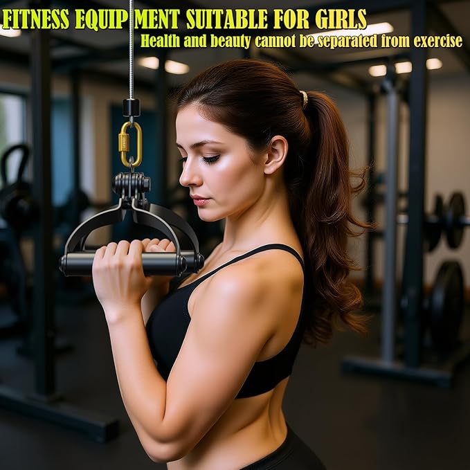 V Bar Landmine Attachment - T Bar Row Handle for Olympic Barbell, Multi-Grip V-Handle with Non-Slip Rubber Grip for Landmine Exercises, Seated Rows, Face Pulls, Strength Training (Fits 1" & 2" Bars)