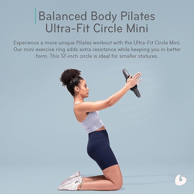 Balanced Body Ultra-Fit Circle Pilates Ring, Body Ring, Great Exercisers for Legs, Fitness Circle, Thigh Exercise, Pilates Circle, Pilate Ring Fitness Equipment for Home or Studio
