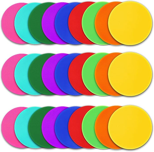 Spot Markers 18 Pcs 9 Inch 10 Inch Non Slip Rubber Agility Markers for Football, Basketball Training Markers,School Activities, Exercise Drills