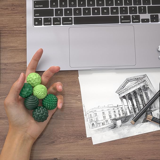 10 Pack Magnetic Fidget Toys for Adutls & Teens, Silicone Magnetic Fidget Balls, Textured Sensory Toys Help Relieve Stress, Tension, Office Desk Toy for Autism ADHD Anxiety