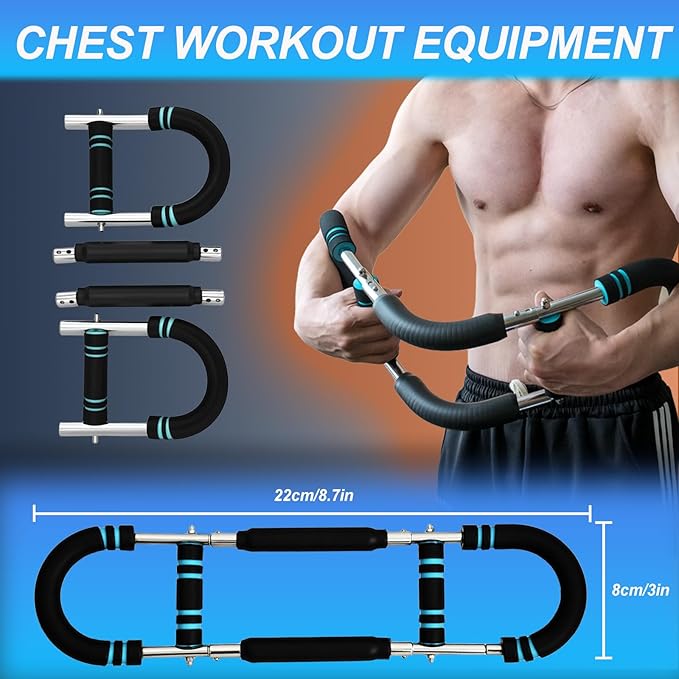 Twister Arm Trainer Adjustable Chest Workout Equipment, Arm Trainer, Twister Arm Trainer, Portable Power Twister Bar, Detachable Design Fitness Anywhere