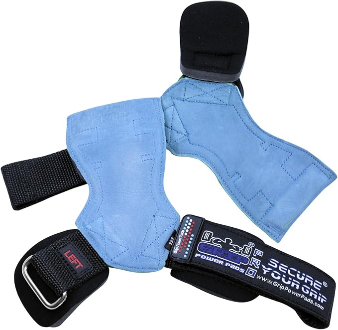 Lifting Grips PRO Weight Gloves Heavy Duty Barbell Gymnastics Straps Alternative to Power Hooks Deadlifts Adjustable Neoprene Padded Wrist Wrap