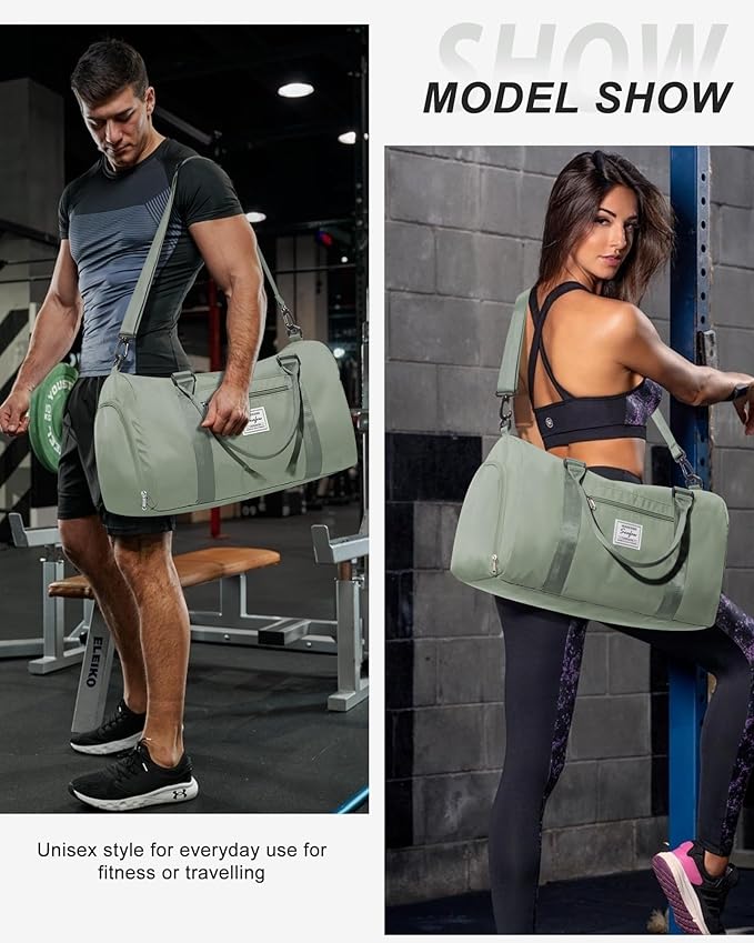 Gym Bag Womens,Travel Duffel Carry on Bag Sport Tote Bag Weekend Overnight Bag