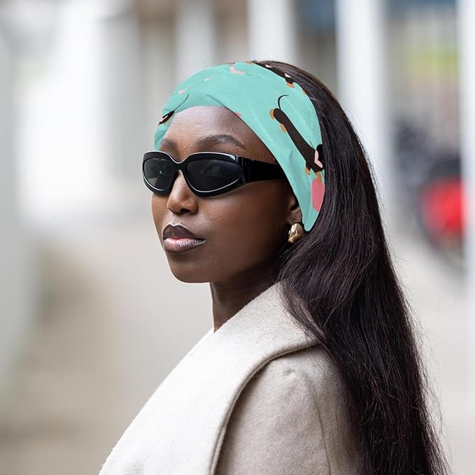 Love Dog Headbands for Women, Fashionable Sports Hairbands for Women