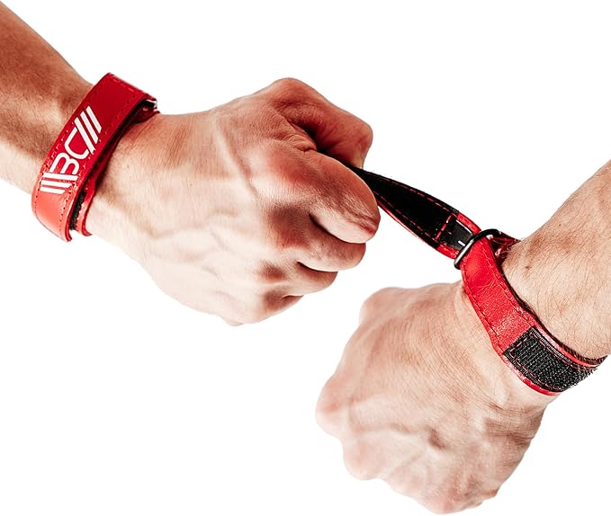 WARM BODY COLD MIND Leather Wrist Wraps for Weightlifting, Powerlifting, Gym – Heavy Duty Wrist Straps for Strength Training, for Men & Women